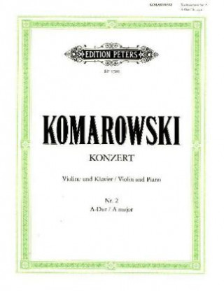 Materiale tipărite Konzert Nr. 2 A-Dur Anatoli Komarowski