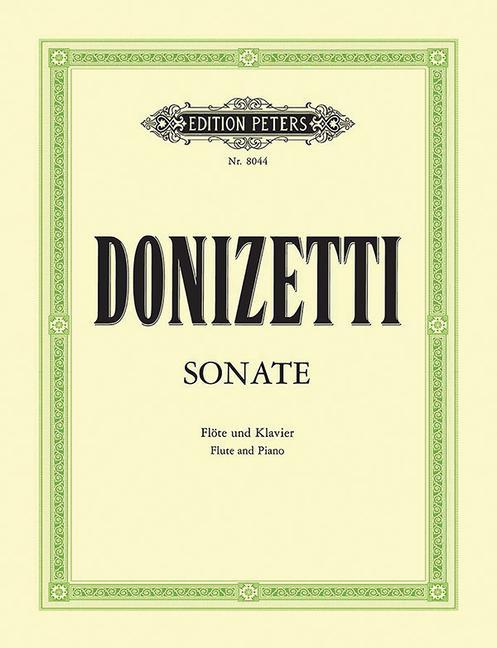 Книга Sonate für Flöte und Klavier C-Dur Gaetano Donizetti