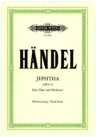 Kniha Jephtha HWV 70 Georg Friedrich Händel