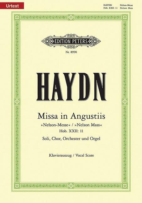 Kniha Missa in Angustiis d-Moll Hob. XXII:11 "Nelson-Messe" / URTEXT Joseph Haydn