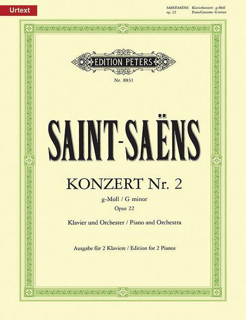Könyv Piano Concerto No. 2 in G Minor Op. 22 (Edition for 2 Pianos) Camille Saint-Saëns