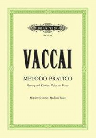 Książka Metodo pratico di Canto Italiano Nicola Vaccai