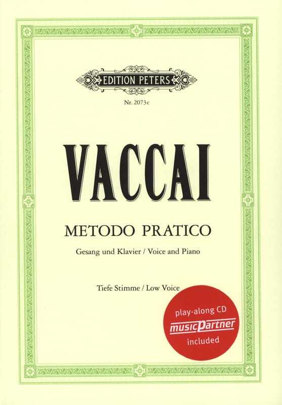 Kniha Metodo pratico di Canto Italiano Nicola Vaccai