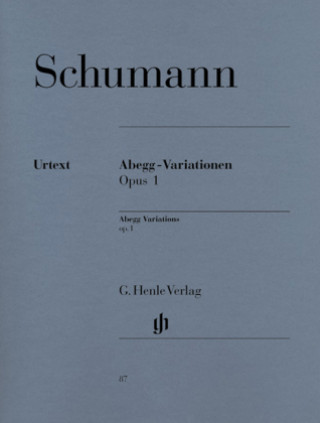 Nyomtatványok Abegg-Variationen op.1, Klavier Robert Schumann