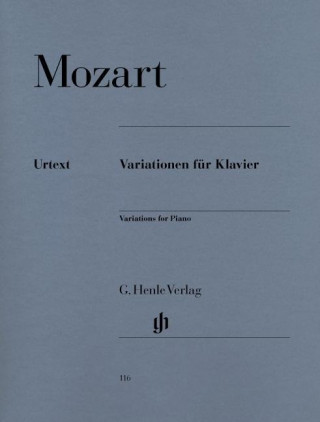 Kniha Variationen für Klavier Wolfgang Amadeus Mozart