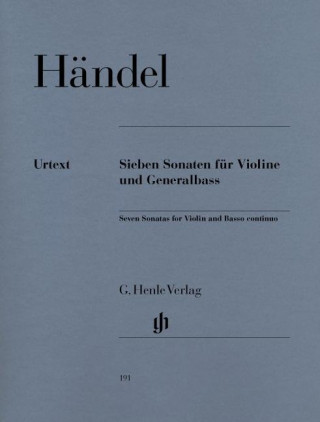 Carte 7 Sonaten für Violine und Generalbass Georg Friedrich Händel