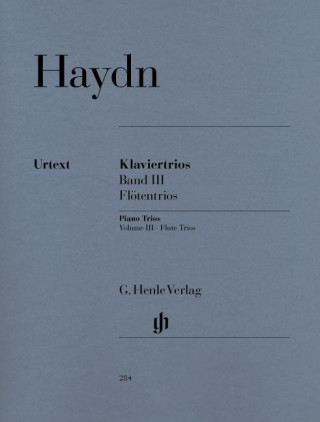 Carte Klaviertrios 3  (für Klavier, Flöte (oder Violine) und Violoncello) Joseph Haydn