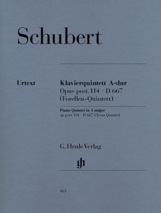 Carte Quintett A-dur op. post. 114 D 667 für Klavier, Violine, Viola, Violoncello und Kontrabass [Forellenquintett] Franz Schubert