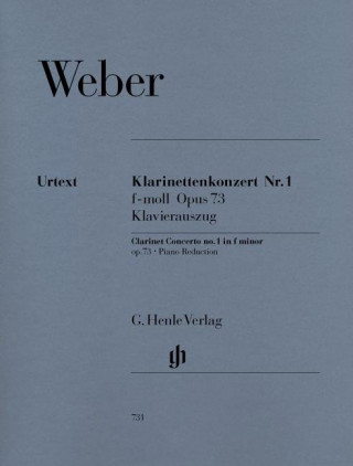 Kniha Klarinettenkonzert  Nr. 1 f-moll op. 73 Carl Maria von Weber