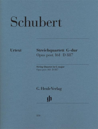 Kniha Schubert, F: Streichquartett G-dur op. post. 161 D 887 Franz Schubert