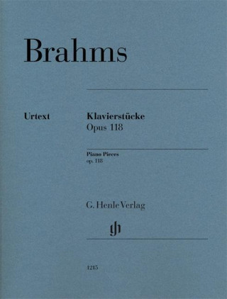 Kniha Piano Pieces op. 118 Johannes Brahms