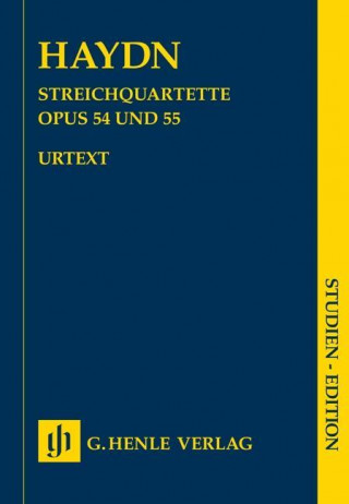 Carte Streichquartette op.54 und 55 (Tost-Quartette), Partitur, Studien-Edition Joseph Haydn