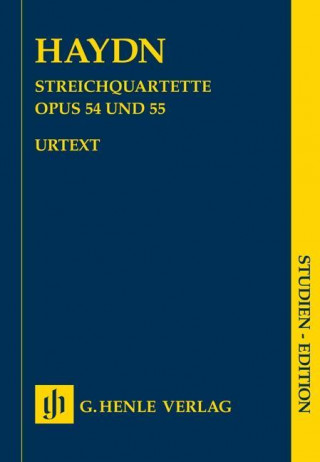 Kniha Streichquartette op.54 und 55 (Tost-Quartette), Partitur, Studien-Edition Joseph Haydn