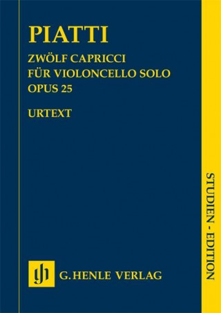 Carte Zwölf Capricci op. 25 für Violoncello solo Alfredo Piatti