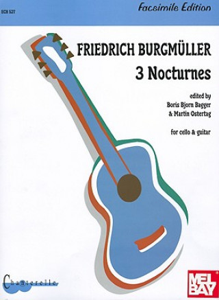 Kniha Burgmuller: 3 Nocturnes for Cello & Guitar Friedrich Burgmuller