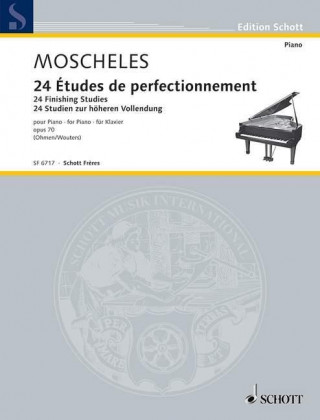 Kniha 24 Études de perfectionnement Ignaz Moscheles