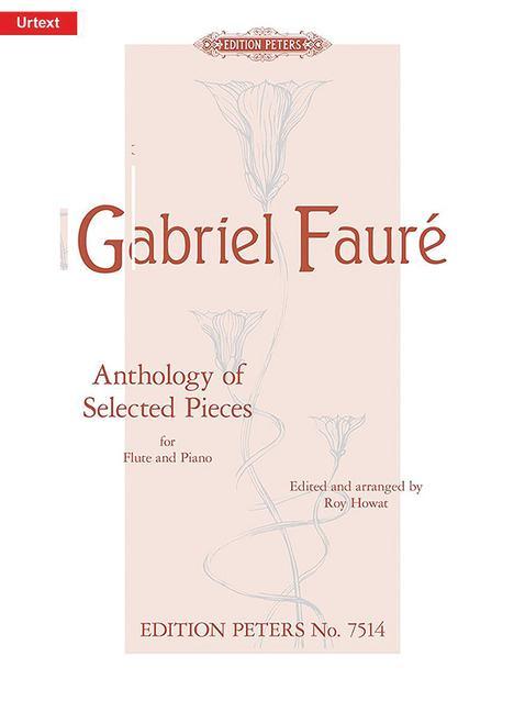 Carte Anthologie ausgewählter Stücke für Flöte und Klavier Gabriel Fauré
