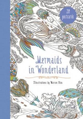Kniha Mermaids in Wonderland 20 Postcards CHIN  MARCOS