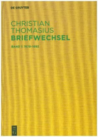 Livre Briefe 1679-1692 Christian Thomasius