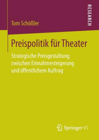 Buch Preispolitik Fur Theater Tom Schößler