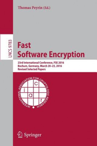 Knjiga Fast Software Encryption Thomas Peyrin