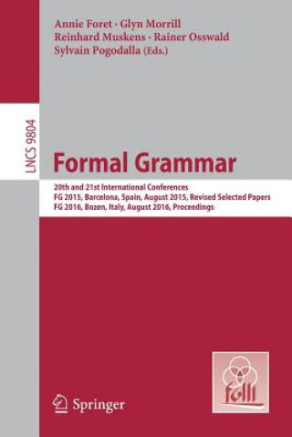 Livro Formal Grammar Annie Foret