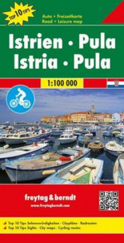 Tiskanica Istria - Pula Road Map 1:100 000 
