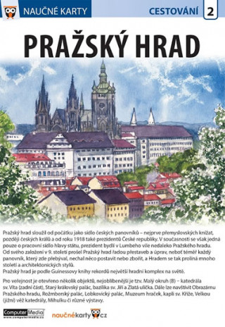 Tiskanica Naučné karty Pražský hrad 