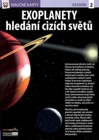 Tiskovina Naučné karty Exoplanety hledání cizích světů 