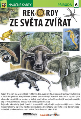 Nyomtatványok Naučné karty Rekordy ze světa zvířat 