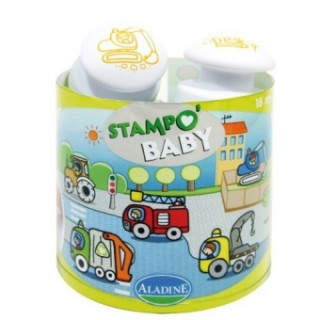 Kniha Stampo Baby Baumaschinen 
