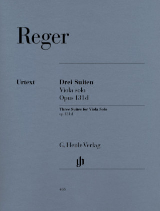 Книга Drei Suiten op.131 d, Viola solo Max Reger