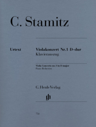 Kniha Violakonzert Nr. 1 D-Dur, Klavierauszug Carl Stamitz