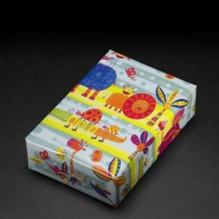 Game/Toy Geschenkpapier Dschungel gN 3-farbig, 25 Bogen (70 x 100 cm) 