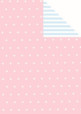 Gioco/giocattolo Geschenkpapier BEBE rosa-h'blau LWC, 25 Bogen (70 x 100 cm) 