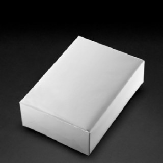 Joc / Jucărie Geschenkpapier Vollton weiß stoffgefärbt (Rolle 30 cm) 