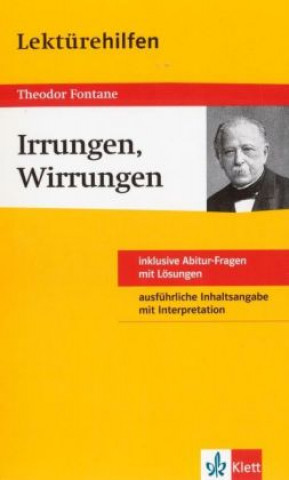 Könyv Klett Lektürehilfen Theodor Fontane, Irrungen, Wirrungen Theodor Fontane