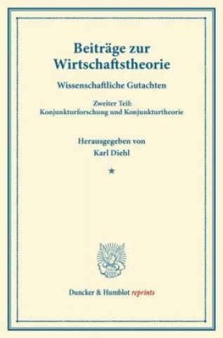 Kniha Beiträge zur Wirtschaftstheorie. Karl Diehl