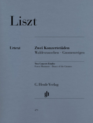 Carte Zwei Konzertetüden, Klavier Franz Liszt