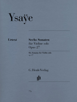 Tiskovina Sechs Sonaten op.27, Violine solo Eugène Ysaye