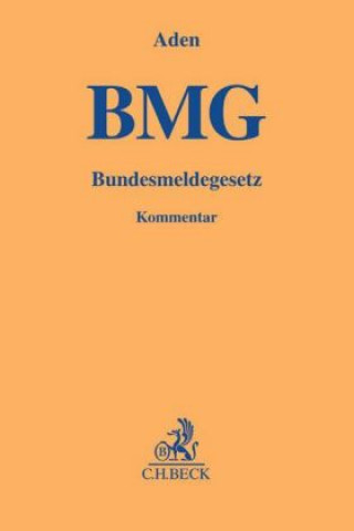 Książka Bundesmeldegesetz Hartmut Aden