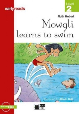 Carte Mowgli learns to swim, w. Audio-CD Ruth Hobart