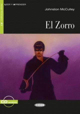 Kniha El Zorro, m. Audio-CD Johnston Mcculley