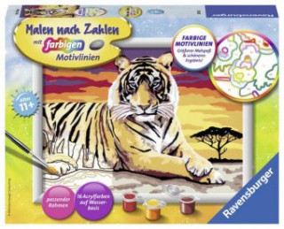 Joc / Jucărie Ravensburger Malen nach Zahlen 28553 - Majestätischer Tiger - Kinder ab 11 Jahren 