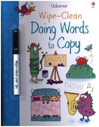 Book Wipe-clean Doing Words to Copy Hannah Watson