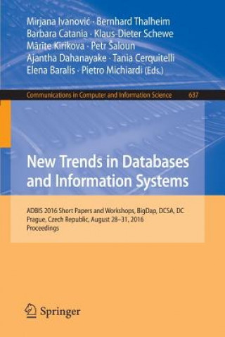 Book New Trends in Databases and Information Systems Mirjana Ivanovic