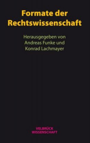 Książka Formate der Rechtswissenschaft Andreas Funke