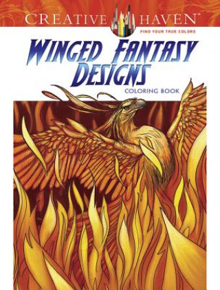 Carte Creative Haven Winged Fantasy Designs Coloring Book Aaron Pocock