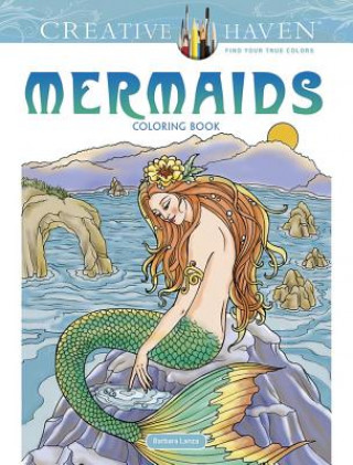 Книга Creative Haven Mermaids Coloring Book Barbara Lanza
