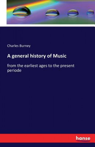 Könyv general history of Music Charles Burney